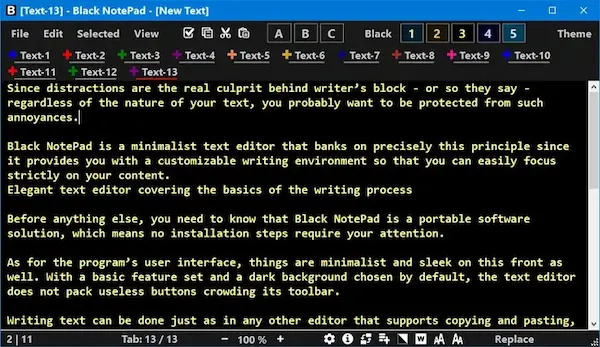 Black NotePad 2025 Free Download